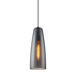 TABBY CZARNY DYMIONY OPRAWA WISZĄCA 1X E27/ 40W IP20 STAL