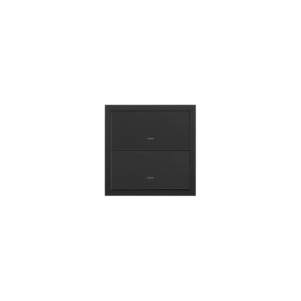 SIMON 100 CZARNY MAT PANEL 1 KROTNY KLAWISZE 2X