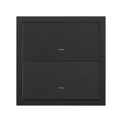 SIMON 100 CZARNY MAT PANEL 1 KROTNY KLAWISZE 2X