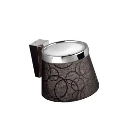 IMPRESJA CHROM/ CZARNY OPRAWA ŚCIENNA KINKIET NT 1X E27/ 60W IP20 METAL/ TKANINA