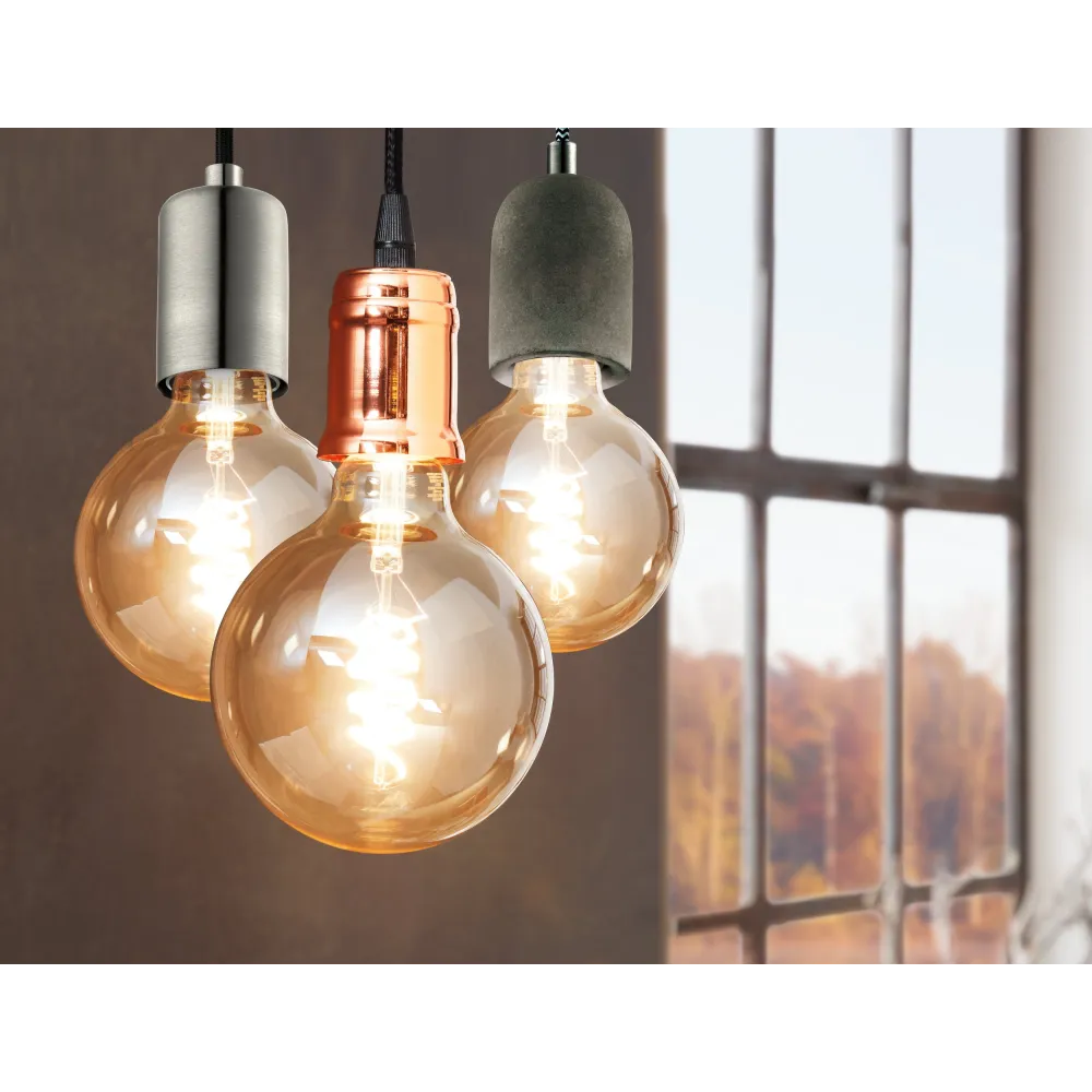 YORTH SZARY OPRAWA WISZĄCA 1X E27/ 60W IP20 STAL