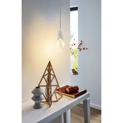 YORTH SZARY OPRAWA WISZĄCA 1X E27/ 60W IP20 STAL
