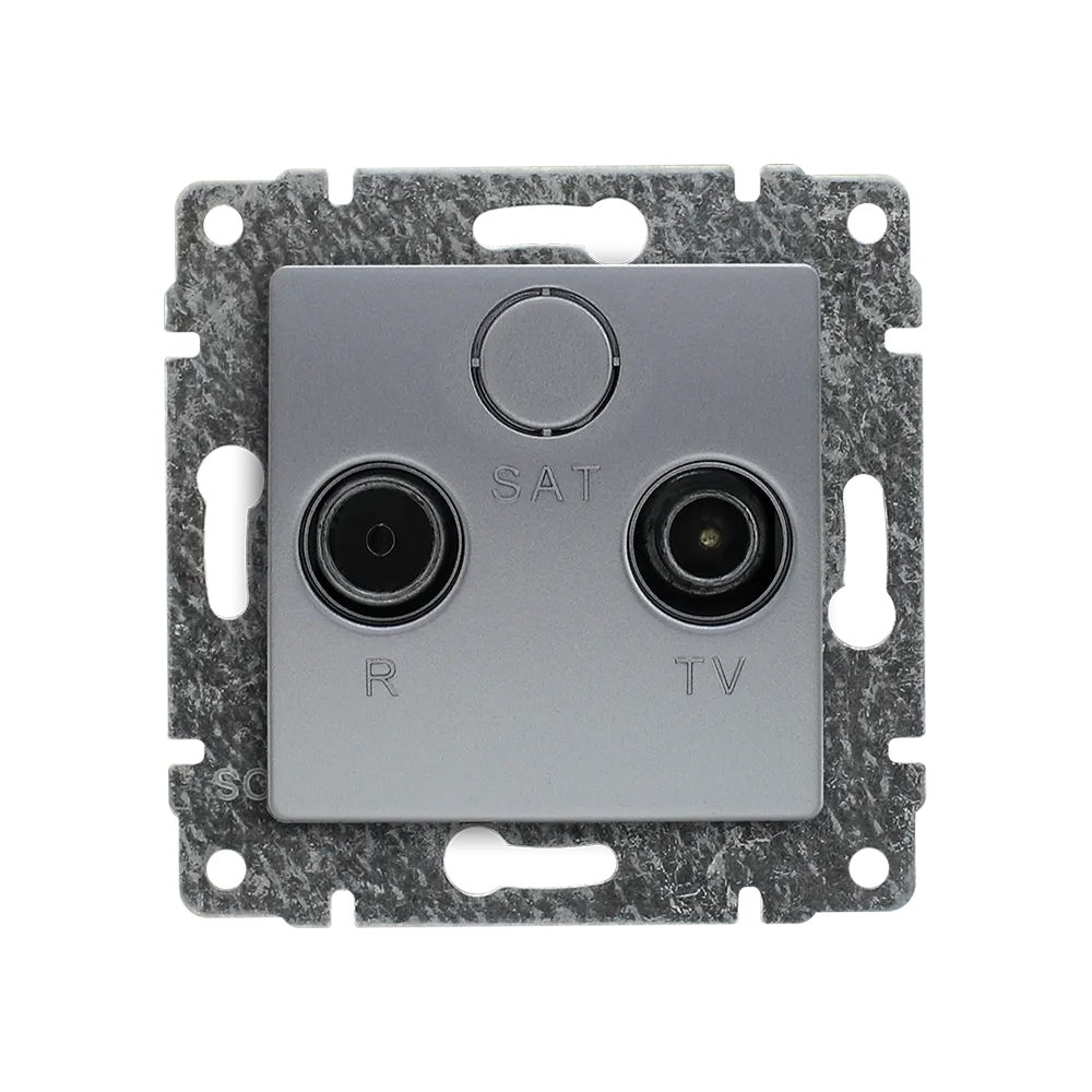 VENA MODUŁ ALUMINIUM GNIAZDO RTV PRZELOTOWE 13DB