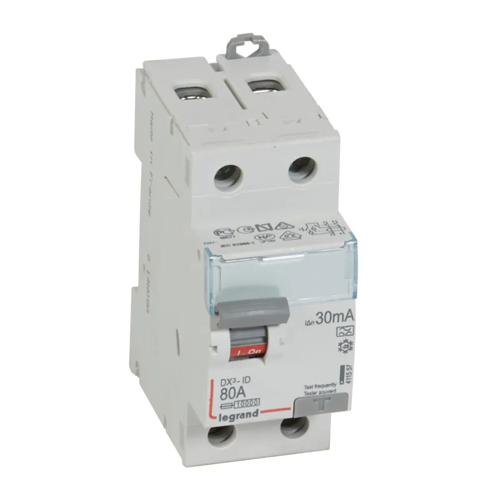 P302 DX3 80A/ 30MA/A WYŁĄCZNIK RÓŻNICOWY 80A 2P 2M 30MA A 10KA
