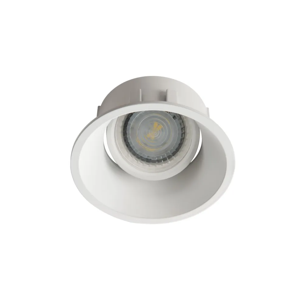 IVRI DTO-W BIAŁY OPRAWA SUFITOWA PT OKRĄGŁA RUCHOMA 1X GX5.3/ GU10/ 35W IP20 ALUMINIUM