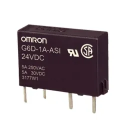 G6D-1A-ASI 5VDC RELAY, PCB TERMINAL, FULLY SEALED, SPST-NO, 5 A
