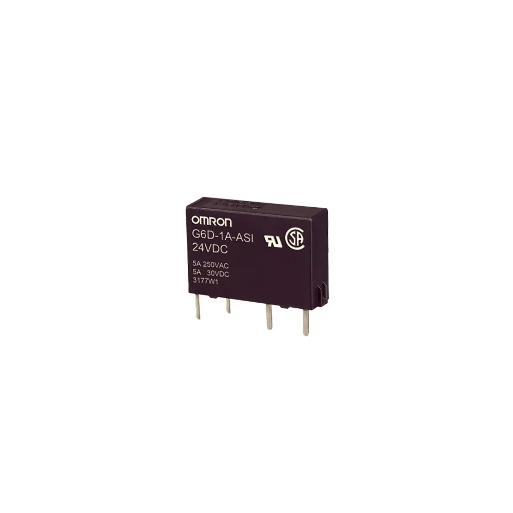 G6D-1A-ASI 5VDC RELAY, PCB TERMINAL, FULLY SEALED, SPST-NO, 5 A