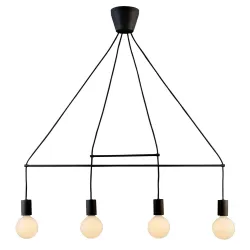 ALTO CZARNY OPRAWA WISZĄCA 4X E27/ 40W IP20 METAL
