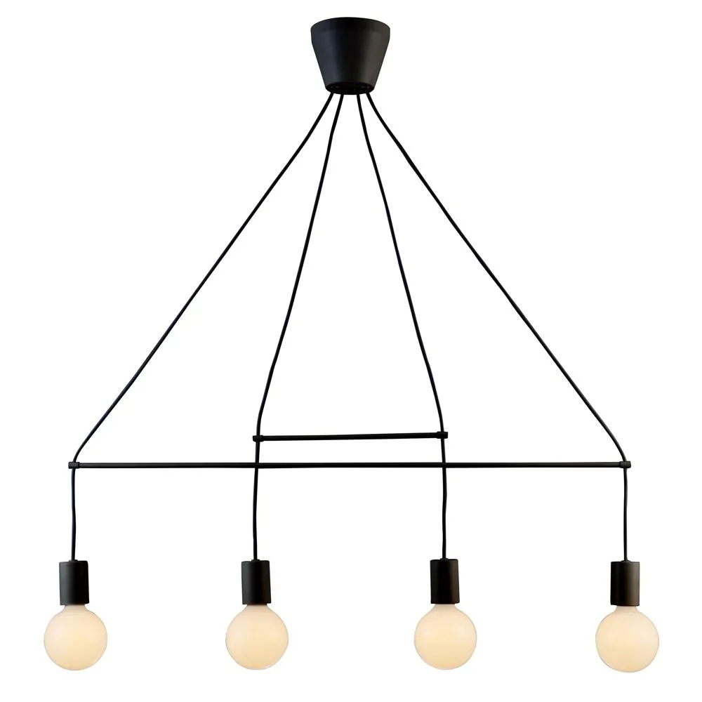 ALTO CZARNY OPRAWA WISZĄCA 4X E27/ 40W IP20 METAL