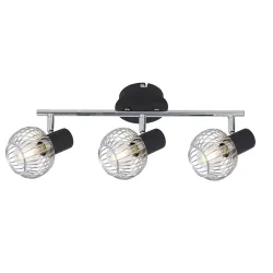 OSLO CHROM/ CZARNY OPRAWA SUFITOWA SPOT NT 3X E14/ 40W IP20 METAL