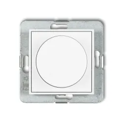 MINI MODUŁ BIAŁY ŚCIEMNIACZ PRZYCISKOWO-OBROTOWY 40-400W 230V