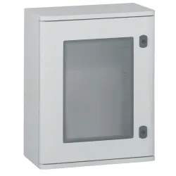 MARINA OBUDOWA PLASTIKOWA NT  500X400X206 DRZWI TRANSPARENTNE IP66 IK10 SZARY