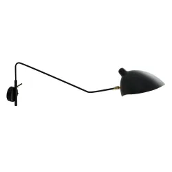 DAVIS CZARNY OPRAWA ŚCIENNA KINKIET 1X E27/ 60W IP20 STAL
