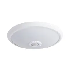 FOGLER LED BIAŁY OPRAWA PLAFON Z CZUJNIKIEM RUCHU LED 14W NW 4000K 800LM 110ST IP20 STAL/ PC