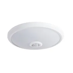 FOGLER LED BIAŁY OPRAWA PLAFON Z CZUJNIKIEM RUCHU LED 14W NW 4000K 800LM 110ST IP20 STAL/ PC