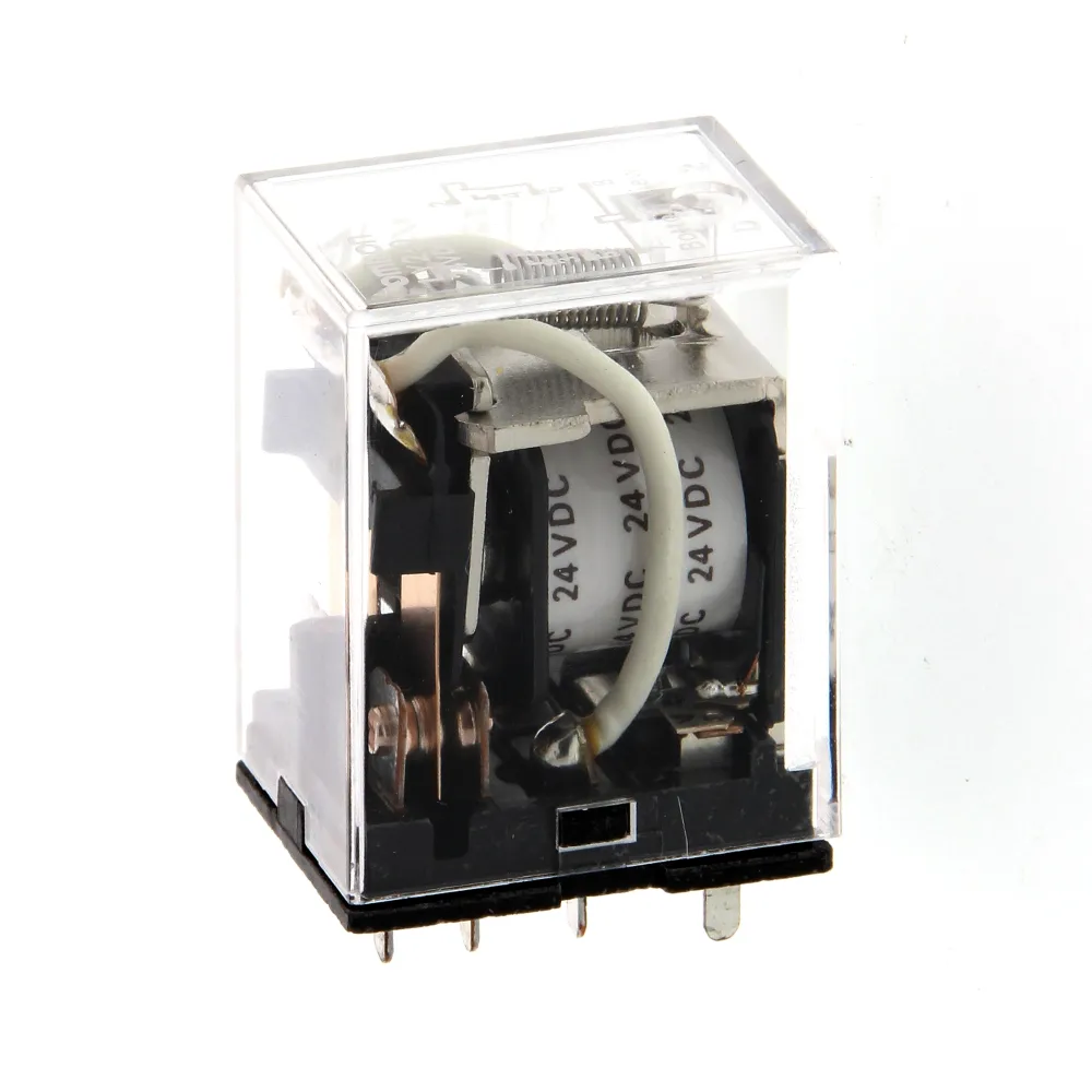 LY2 24VDC RELAY, PLUG-IN, 8-PIN, DPDT, 10 A, 24 VDC