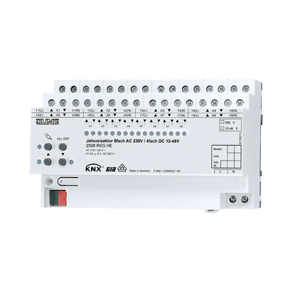KNX STEROWNIK ŻALUZJI 8-KROTNY