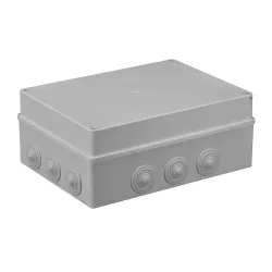 S-BOX 606 PUSZKA INSTALACYJNA NT 300X220X120 IP55 12 DŁAWIKÓW SZARY
