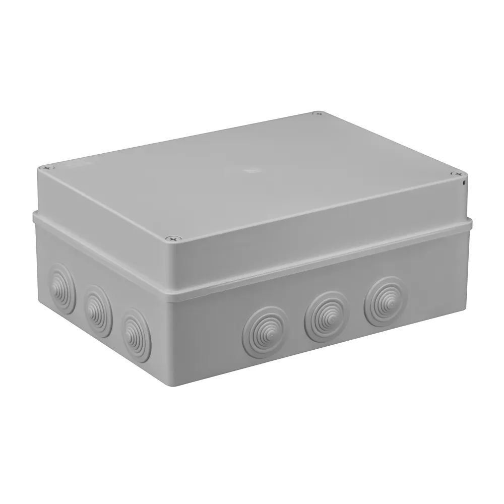 S-BOX 606 PUSZKA INSTALACYJNA NT 300X220X120 IP55 12 DŁAWIKÓW SZARY