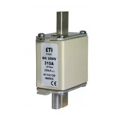 WT-00 NH00 DC 160A WKŁADKA TOPIKOWA PRZEMYSŁOWA 250V DC BM WT-NH