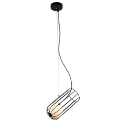 COCO CZARNY/ BIAŁY OPRAWA WISZĄCA 1X G9/ 25W IP20 STAL/ SZKŁO