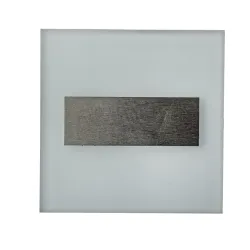 LUMI BIAŁY/ SREBRNY OPRAWA SCHODOWA PT LED 0.6W NW 4000K 14LM 230V IP20 TWORZYWO/ ALUMINIUM