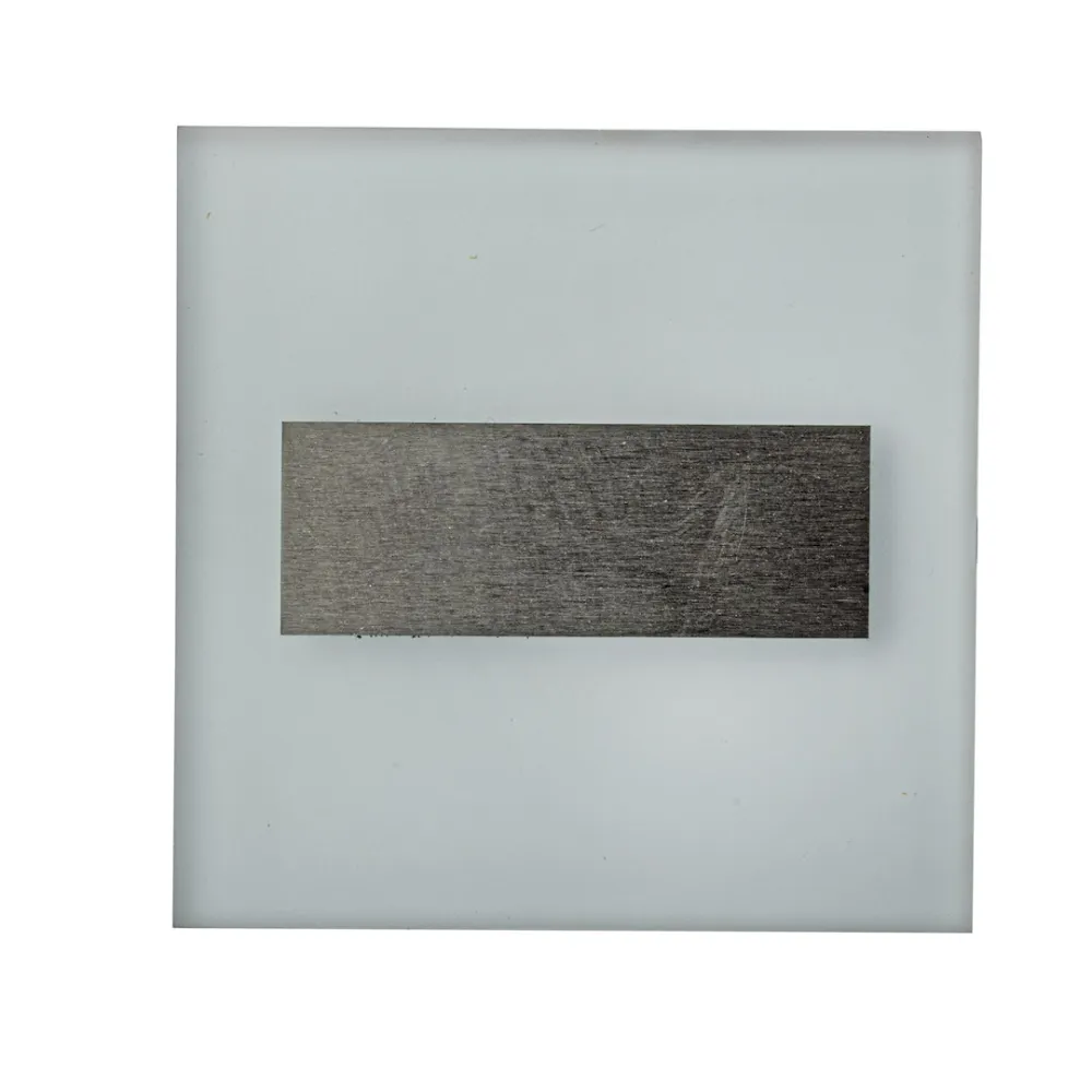 LUMI BIAŁY/ SREBRNY OPRAWA SCHODOWA PT LED 0.6W NW 4000K 14LM 230V IP20 TWORZYWO/ ALUMINIUM