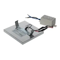 LUMI BIAŁY/ SREBRNY OPRAWA SCHODOWA PT LED 0.6W NW 4000K 14LM 230V IP20 TWORZYWO/ ALUMINIUM