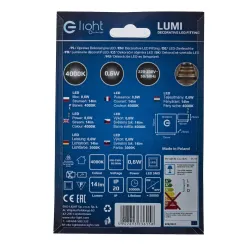 LUMI BIAŁY/ SREBRNY OPRAWA SCHODOWA PT LED 0.6W NW 4000K 14LM 230V IP20 TWORZYWO/ ALUMINIUM