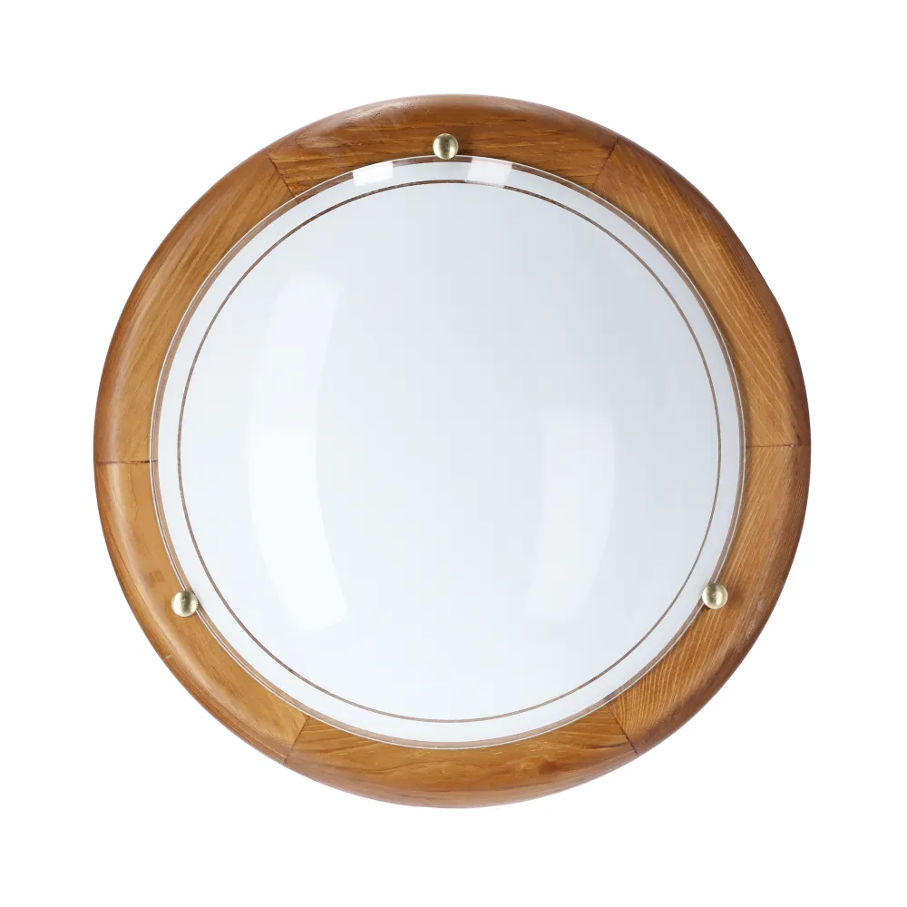 STANDARD DREWNO/ BIAŁY OPRAWA SUFITOWA PLAFON 1X E27/ 60W 30X30 IP20 DREWNO/ SZKŁO