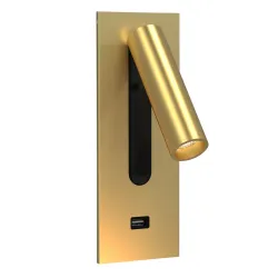 FUSE ZŁOTY MAT OPRAWA ŚCIENNA KINKIET LED 3.5W WW 2700K 185LM IP20 STAL