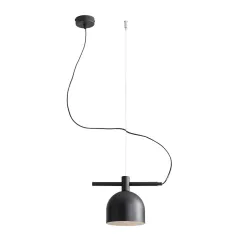BERYL CZARNY OPRAWA SUFITOWA WISZĄCA 1X E27/ 60W IP20 METAL