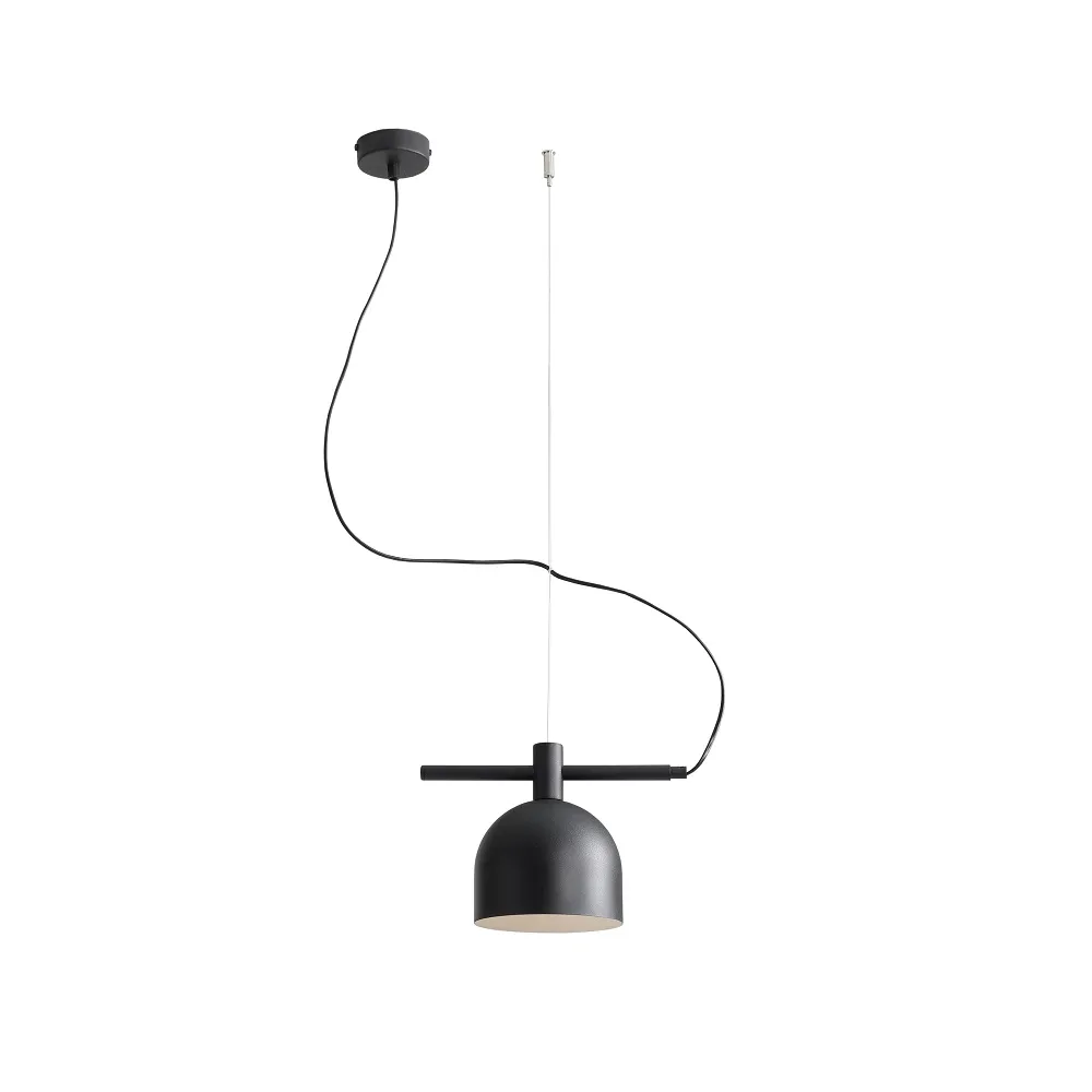 BERYL CZARNY OPRAWA SUFITOWA WISZĄCA 1X E27/ 60W IP20 METAL