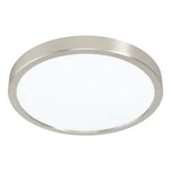 FUEVA 5 NIKIEL SATYNOWY/ BIAŁY OPRAWA SUFITOWA PLAFON NT LED 20.5W WW 3000K 2400LM FI285 IP20 STAL T