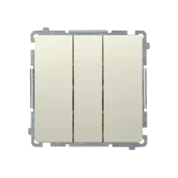 SIMON BASIC MODUŁ KREM ŁĄCZNIK 3X ZACISKI SPRĘŻYNOWE 10AX 250V