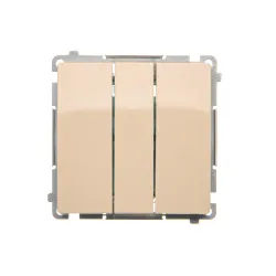 SIMON BASIC MODUŁ KREM ŁĄCZNIK 3X ZACISKI SPRĘŻYNOWE 10AX 250V