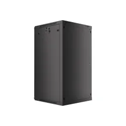 SZAFA INSTALACYJNA RACK WISZĄCA 19" 22U 600X600 CZARNA (FLAT PACK) V2