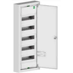 MSF ROZDZIELNIA PLASTIKOWA NT 72M 5X 12M N+PE 358X853X100 DRZWI PEŁNE PEŁNE METAL BIAŁY