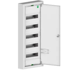 MSF ROZDZIELNIA PLASTIKOWA NT 72M 5X 12M N+PE 358X853X100 DRZWI PEŁNE PEŁNE METAL BIAŁY