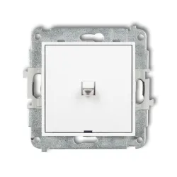 MINI MODUŁ BIAŁY ŁĄCZNIK 1-BIEGUNOWY STYL AMERYKAŃSKI ZACISKI ŚRUBOWE 10AX 250V