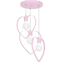 AMORE RÓŻOWY OPRAWA WISZĄCA 3X E27/ 60W IP20 METAL