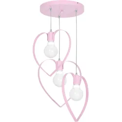 AMORE RÓŻOWY OPRAWA WISZĄCA 3X E27/ 60W IP20 METAL