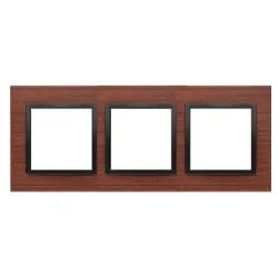 SIMON 54 NATURE CZARNY ORZECH DREWNO RAMKA 3X