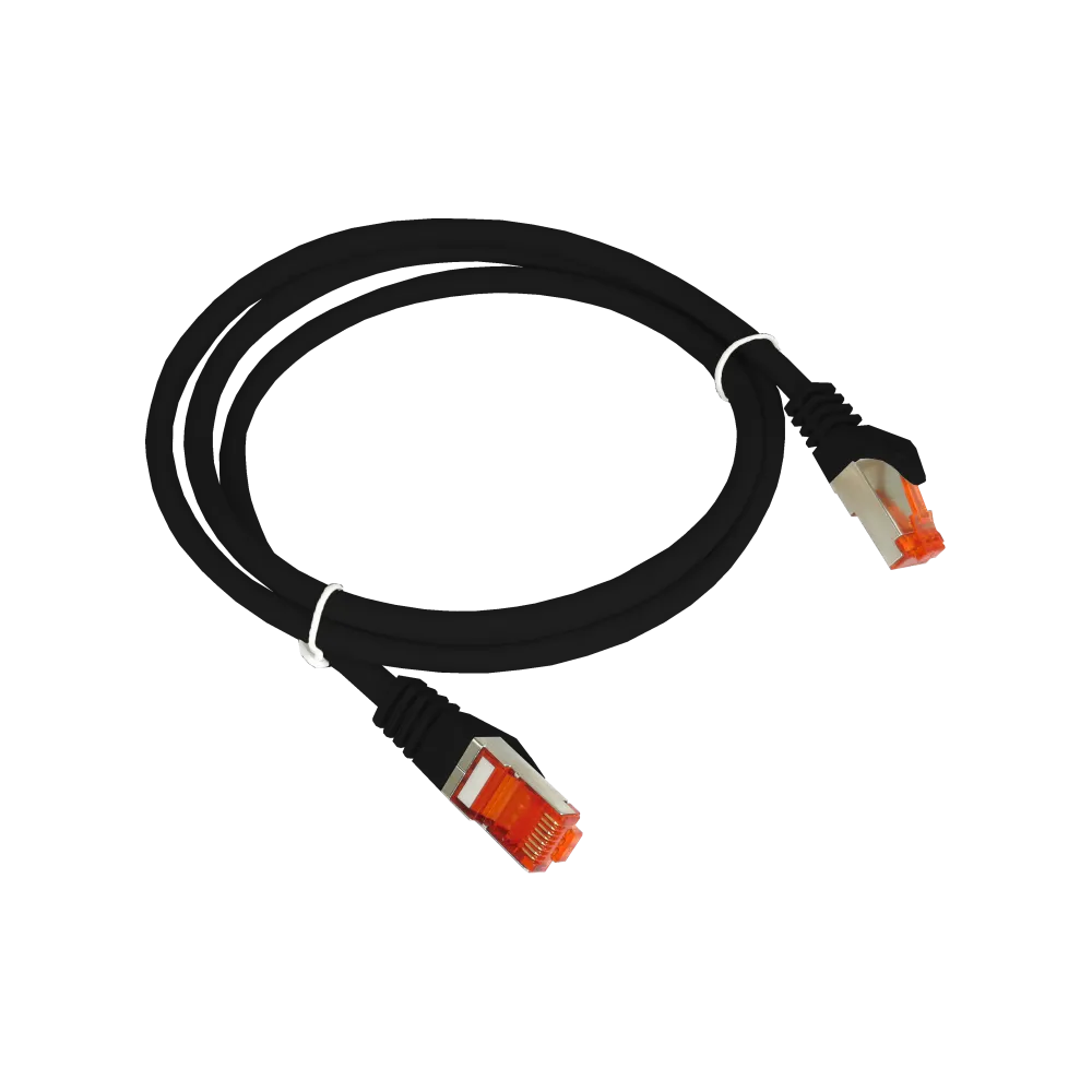 PATCH-CORD S/FTP KAT.6A LSOH 0.5M CZARNY ALANTEC