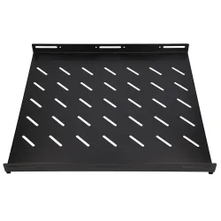 1U 500MM CZARNA PÓŁKA 19", MOCOWANA PUNKTOWO, DO SZAF O GŁĘBOKOŚCI 800MM