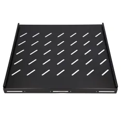 1U 500MM CZARNA PÓŁKA 19", MOCOWANA PUNKTOWO, DO SZAF O GŁĘBOKOŚCI 800MM