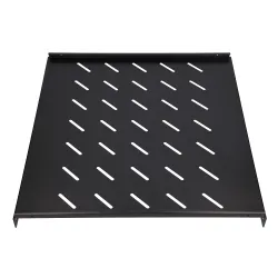 1U 500MM CZARNA PÓŁKA 19", MOCOWANA PUNKTOWO, DO SZAF O GŁĘBOKOŚCI 800MM