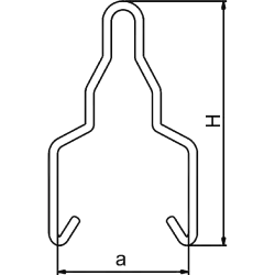 WD 60 WIESZAK Z DRUTU