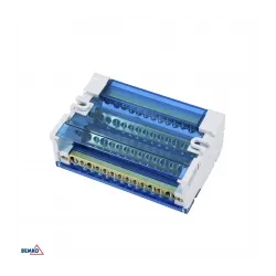 BLOK ROZDZIELCZY 60 ZACISKÓW 4x15 (11x5,3mm + 2x7,5mm + 2x9,1mm)