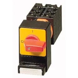 P1-25/E/SVC(S)-RT 25A 0-1 3P ŁĄCZNIK KRZYWKOWY 25A 3P B/O 13KW IP65 NAPĘD CZERWONY/ŻÓŁTY BLOKOWANY